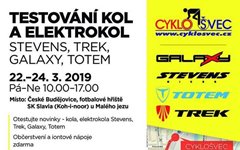 Pozvánka na testování kol a elektrokol 2019 Stevens, Galaxy a Totem