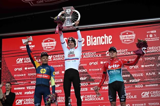 Strade Bianche má jediného favorita. Pogačar míří za triumfem, mezi soupeři i Čech Mathias Vacek